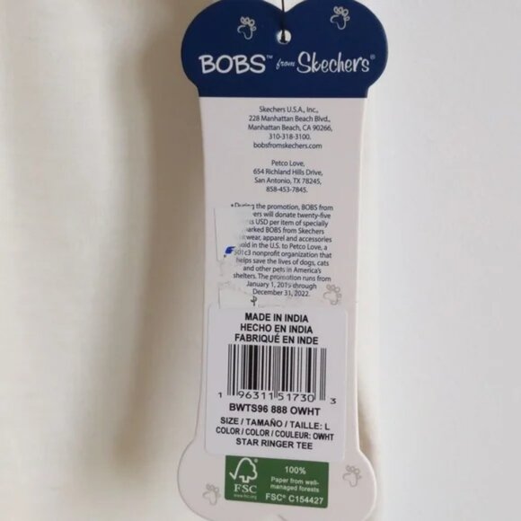 NWT Ringer dog t-shirt Bob's from Sketchers - Picture 5 of 9